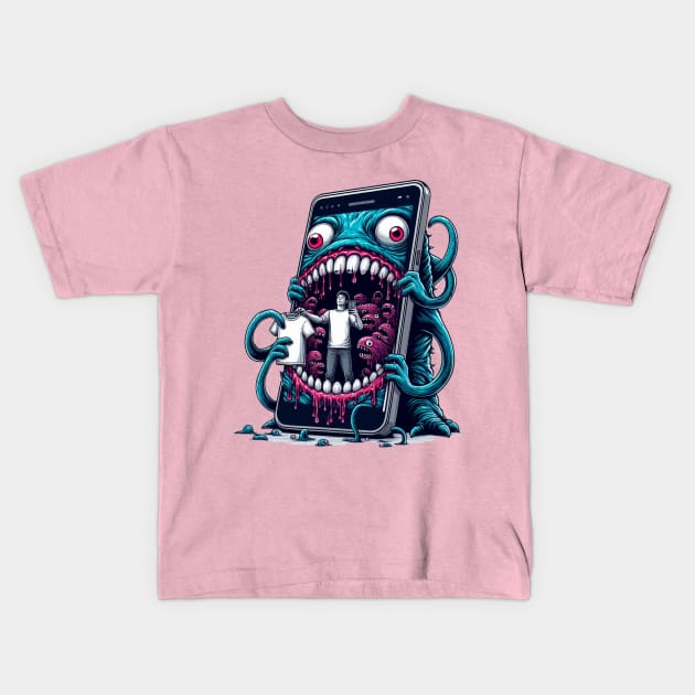 Smart Phone Kids T-Shirt by Jason's Finery